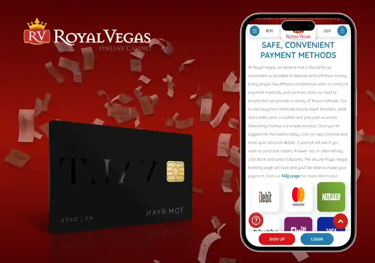 royal vegas payment methods